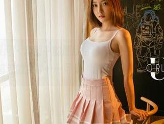 UGirls尤果网 - 套图中的顾欣怡和白衬衫,直让我想起那些年我们追过的女神……可是,这件衬衫太抢眼了吧。